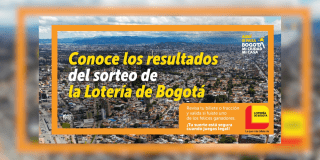 Pieza gráfica sobre la Lotería de Bogotá 