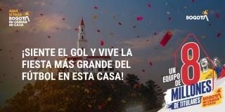 Invitación a apoyar a selección Colombia desde Bogotá