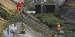 Foto que muestra trabajadores de Aguas Bogotá 