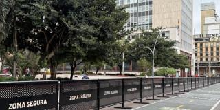 Recuperación del parque Santander en el centro de Bogotá.