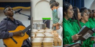 Foto de 3 ciudadanos en eventos culturales