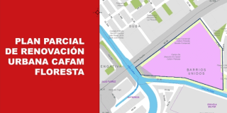 Imagen del mapa del sector de Cafam Floresta