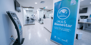 Foto de una sala de espera de un hospital de Bogotá 