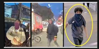 Foto de los sujetos señalados de vandalismo, buscados en Bogotá.
