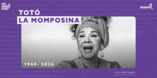 Imagen de la Totó la Momposina en blanco y negro