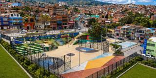 Foto panorámica de Bogotá.