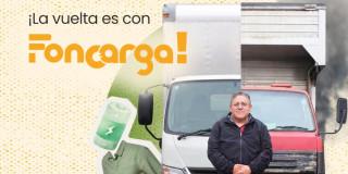 Foto de la campaña de participación de Foncarga en Bogotá.