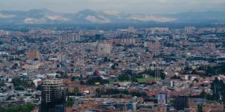 Foto panorámica de Bogotá.