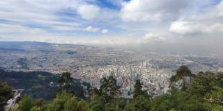 Foto panorámica de Bogotá.