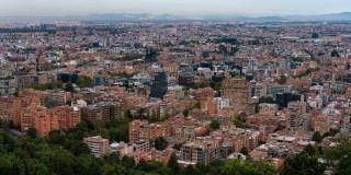 Foto panorámica de Bogotá.