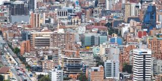 Foto panorámica de Bogotá.