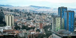 Foto panorámica de Bogotá