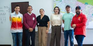 Imagen de los representantes de liga en socialización del IDRD sobre el Complejo Acuático