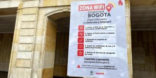 Foto de una zona wifi gratis 
