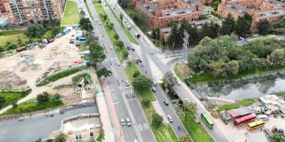 Foto panorámica de Bogotá 