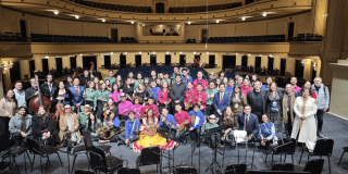 Foto de una orquesta de Bogotá