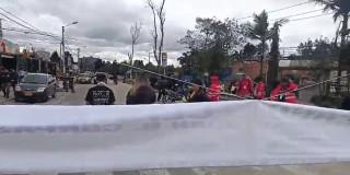 Foto de manifestaciones en Bogotá 