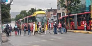Foto de manifestaciones en Bogotá 