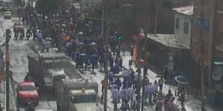 Foto de manifestaciones en Bogotá 