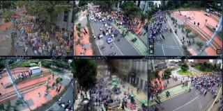 Foto de marchas en Bogotá