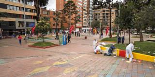 embellecimiento parque de los Hippies en Chapinero