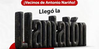 Publicidad 'Llantatón' en Antonio Nariño, Bogotá