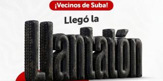 Publicidad 'Llantatón' en Suba, Bogotá