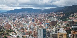 Foto panorámica de Bogotá.