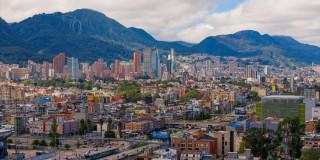Foto panorámica de Bogotá.