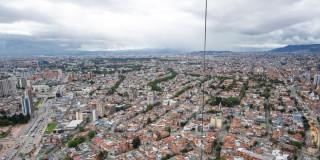 Fotografía panorámica de Bogotá
