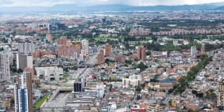 Foto panorámica de Bogotá.