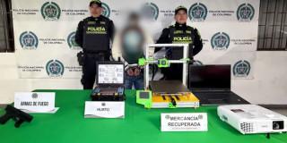 Hombre capturado y material recuperado avaluado en $100 millones. 