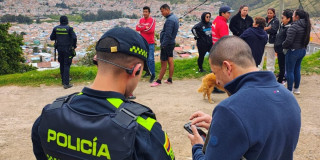 Foto del recorrido de seguridad y gobierno en la UPZ Danubio al sur de Bogotá.