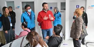 Foto del alcalde Carlos Fernando Galán durante la apertura del octavo SER en Chapinero.