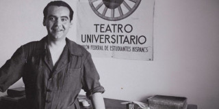 Imagen en blanco y negro de Federico García Lorca