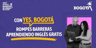 Imagen de 'Yes, Bogotá' con cursos gratis de inglés.