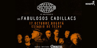 Imagen del afiche concierto de Lo Fabulosos Cadillacs en Estadio de Techo en Bogotá.