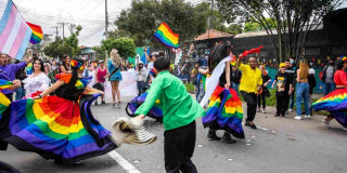Foto de marchas del orgullo LGBTIQ en Bogotá.