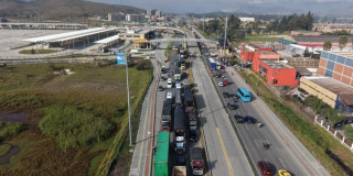 Foto de la autopista Sur en Soacha.