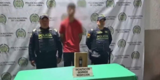 Foto de menor hallado con una granada