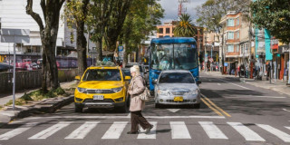 Foto de una vía de Bogotá 