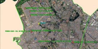Mapa que señala algunos establecimientos tipo 'sindicato' de Bogotá.