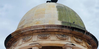 imagen de El Templete al libertador durante intervención del IDPC