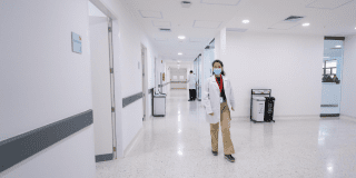 Foto de una sala de espera de un hospital de Bogotá 