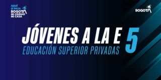 Imagen gráfica de la convocatoria de Jóvenes a la E
