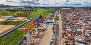 Imagen panorámica de un barrio de Bogotá en donde pasa al Línea 1 del Metro de Bogotá