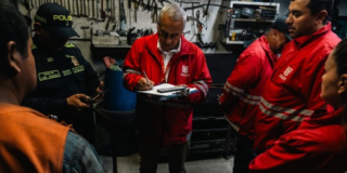 Imagen del operativo en el montallantas