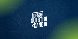 Imagen promocional de esta serie en la que se aprecia una gráfica de una cancha de fútbol.