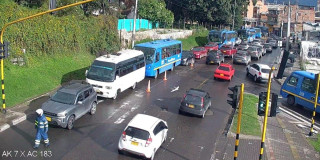 Foto del reversible de la carrera Séptima en Bogotá