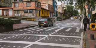 Foto de una vía de Bogotá 